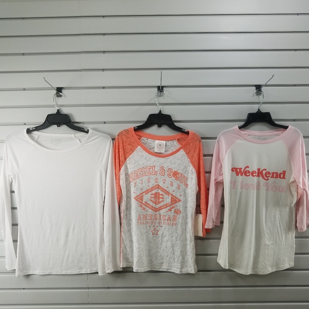 New 3 Pcs Women's Top Blouse Shirt Sweater Tank